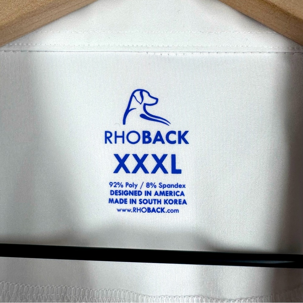 Rhoback Solid Performance Long Sleeve Polo 3xl Nw… - image 3